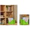 Basicwise Stackable Storage Container, 11-1/10 in L x 10-3/10 in W x 9-1/10 in H, Green, Plastic QI003215G - alternate 5